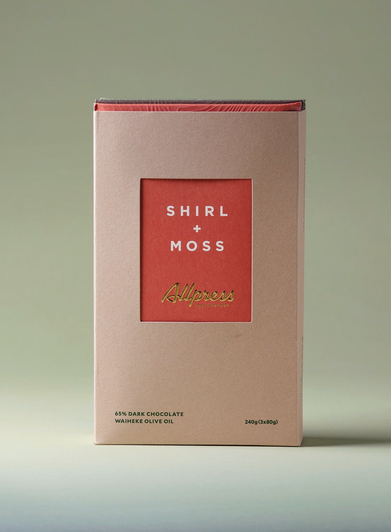 Shirl + Moss - Hazelnut Chocolate Bar 80g